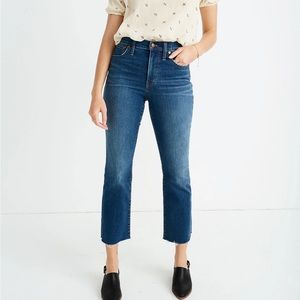 Madewell cali Demi raw-hem denim